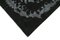 Schwarzer Dekorativer Handgeknüpfter Überfärbter Teppich aus Wolle 4