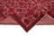 Großer Roter Überfärbter Handgeknüpfter Teppich aus Wolle 6