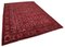 Red Overdyed Handmade Wool Large Rug 2