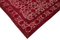 Großer Roter Überfärbter Handgeknüpfter Teppich aus Wolle 4