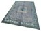 Tapis Reteint Main Bleu en Laine Fait Main 3