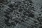 Schwarzer Dekorativer Handgeknüpfter Überfärbter Teppich aus Wolle 5