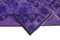 Purple Overdyed Handmade Wool Large Rug 6