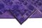 Purple Overdyed Handmade Wool Large Rug, Image 6