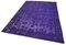 Purple Overdyed Handmade Wool Large Rug 3