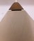 Vintage Pyramidal Ceiling Lamp with Beige Fabric Shade on Teak Mount, 1970s, Image 2