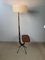 Teak Model Giraffe Floor Lamp by Jean Rispal for Rispal, 1950s 2