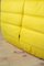 Gelbe Togo Wohnzimmergarnitur aus gelber Mikrofaser von Michel Ducaroy für Ligne Roset, 1970er, 5er Set 6