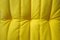 Gelbe Togo Wohnzimmergarnitur aus gelber Mikrofaser von Michel Ducaroy für Ligne Roset, 1970er, 5er Set 3
