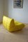 Gelbe Togo Wohnzimmergarnitur aus gelber Mikrofaser von Michel Ducaroy für Ligne Roset, 1970er, 5er Set 18