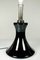Lámpara de mesa vintage de vidrio y cromo negro de Ingo Maurer para Design M, años 70, Imagen 6