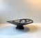 Black Abstract Pottery Bowl Burgundia by Svend Aage Holm-Sorensen for Soholm, 1950s 1
