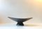 Black Abstract Pottery Bowl Burgundia by Svend Aage Holm-Sorensen for Soholm, 1950s 4