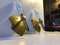 Shield-Shaped Brass Sconces in Gothic Revival, 1960s, Set of 2, Image 5