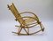 Rocking Chair Vintage en Rotin et Bambou, 1970s 5