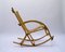 Rocking Chair Vintage en Rotin et Bambou, 1970s 2