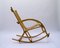 Vintage Rattan and Bamboo Rocking Chair, 1970s 2