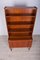 Mid-Century Teak Shelf with Pull-Out Top, 1960s, Image 7