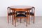 Mid-Century Teak Dining Table & 4 Chairs Set by Hans Olsen for Frem Røjle, 1950s, Image 4