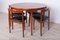 Mid-Century Teak Dining Table & 4 Chairs Set by Hans Olsen for Frem Røjle, 1950s 3