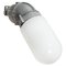 Vintage Industrial Opaline Milk Glass Wall Lamp from Industria Rotterdam, Image 2
