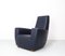 Fauteuil Vintage en Cuir Bleu par Gerard van den Berg pour Label, 1990s 5