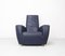 Fauteuil Vintage en Cuir Bleu par Gerard van den Berg pour Label, 1990s 1