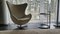Model 3316 White Leather Egg Chair by Arne Jacobsen for Fritz Hansen, 2001, Image 1