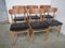 Leather Dining Chairs, 1950s, Italy, Set of 6 3