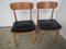 Leather Dining Chairs, 1950s, Italy, Set of 6 1