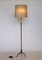 French Adjustable Wrought Iron Floor Lamp, 1940s 11