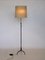 French Adjustable Wrought Iron Floor Lamp, 1940s 2