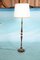 Space Age Teak & Brass Floor Lamp, 1950s 12