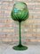 Mid-Century Decorative Green Cut Glass Cup, 1960s 2