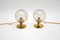 Glass and Brass Table Lamps, 1960s, Set of 2, Immagine 7