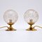 Glass and Brass Table Lamps, 1960s, Set of 2 1