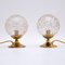 Glass and Brass Table Lamps, 1960s, Set of 2, Immagine 1