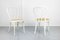 No. 218 White Chairs by Michael Thonet, Set of 2 7