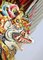 Escultura balinesa colorida vintage tallada a mano, Imagen 19