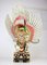 Escultura balinesa colorida vintage tallada a mano, Imagen 1