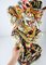 Vintage Hand Carved Colourful Balinese Sculpture 4