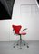 Model 3217 Red Swivel Chair by Arne Jacobsen for Fritz Hansen 21