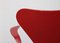 Model 3217 Red Swivel Chair by Arne Jacobsen for Fritz Hansen 12