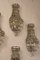 Empire Bohemian Crystal Sconces, 1940s, Set of 2, Image 3