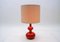 Scandinavian Fat Lava Ceramic and Teak Table Lamp, 1960s 3