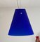 Italian Cobalt Blue Murano Pendant Lamp, 1996 1