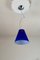 Italian Cobalt Blue Murano Pendant Lamp, 1996 10