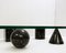 Metaphora Coffee Table in Black Marble and Glass by Massimo and Lella Vignelli, Image 3