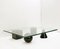 Metaphora Coffee Table in Black Marble and Glass by Massimo and Lella Vignelli 1