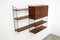 Teak Veneer Wall Unit by Kajsa & Nisse Strinning for String, 1960s, Imagen 11